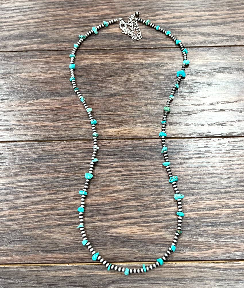 Handmade Navajo Bead, Turquoise Necklace