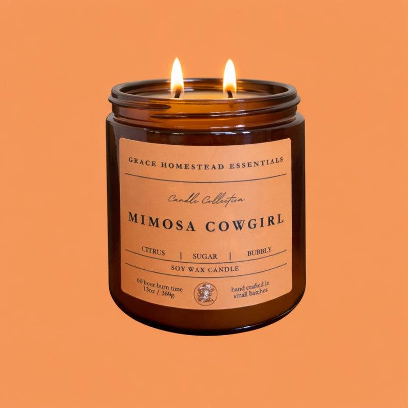 Mimosa Cowgirl Soy Candle - 13 oz