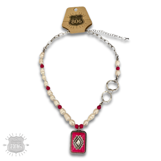 Pearl Bead Pendant Necklace