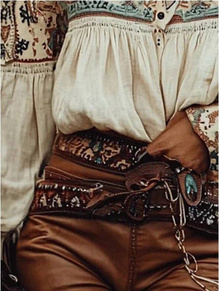 Vintage Western-Style Women's Shirt