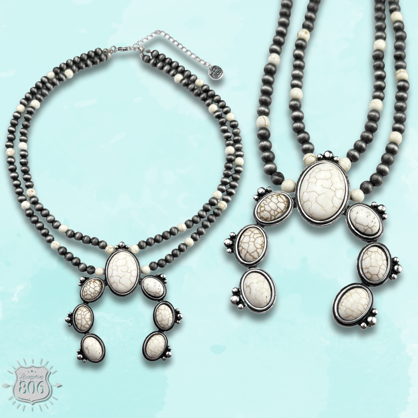 Western squash Naja pendant necklace