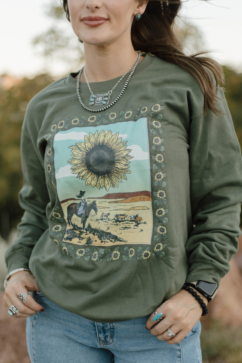 Sunflowers Crewneck