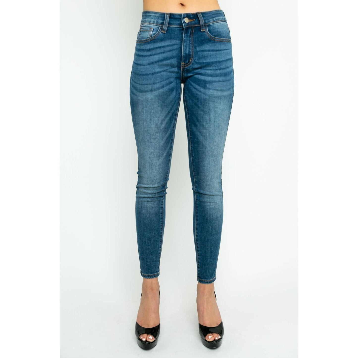 SKINNY JEANS WITH BACK ZIPPER