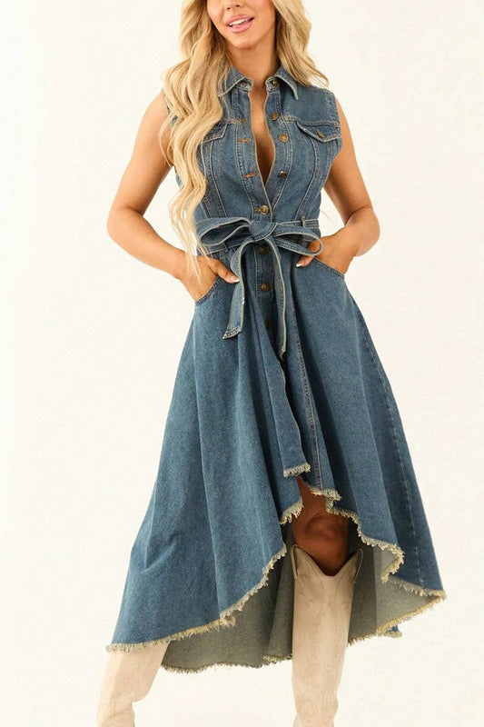 Denim Midi Dress