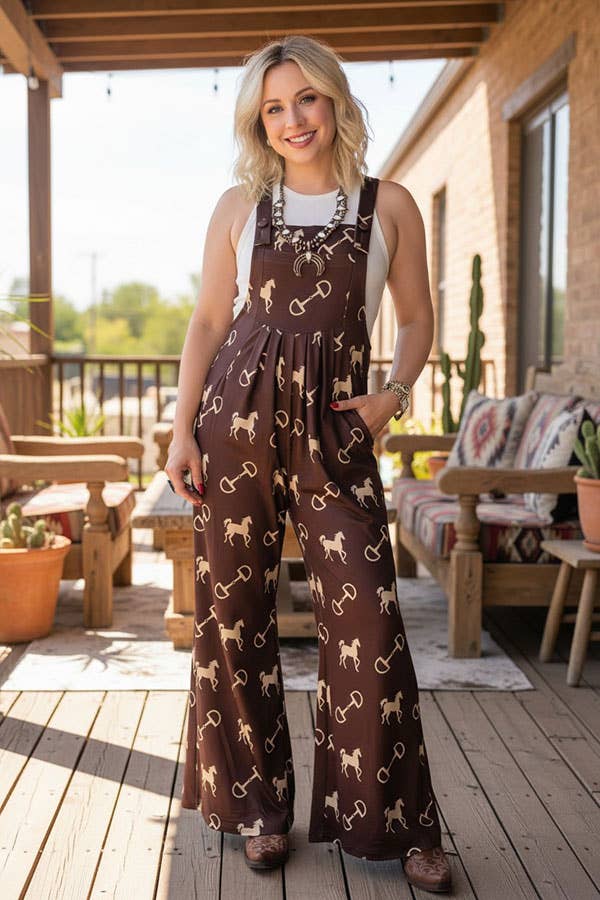 Western Chic Wide Leg Jumpsuit