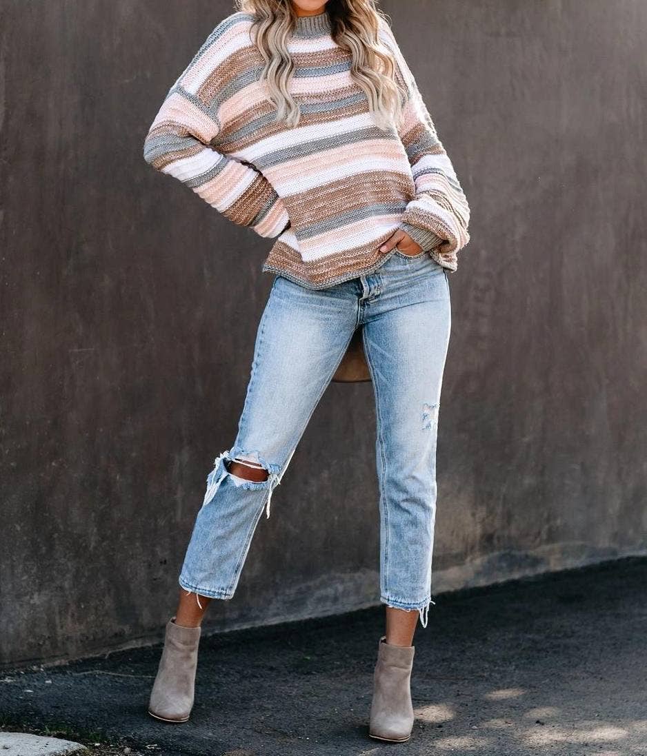 Striped Crewneck Knit