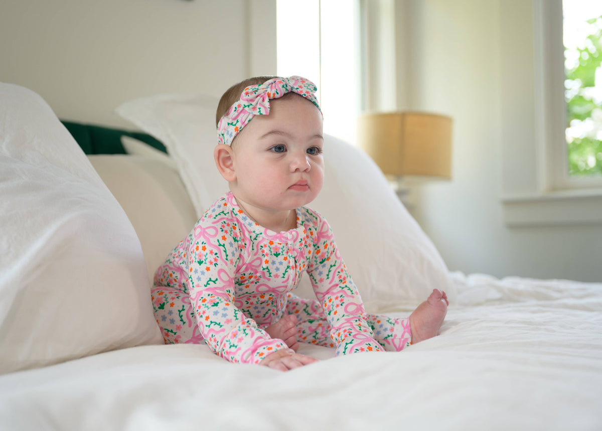 Bamboo Zip Sleeper: Bows in the Meadow