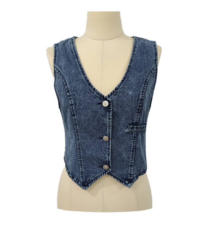 Denim Cowgirl Vest