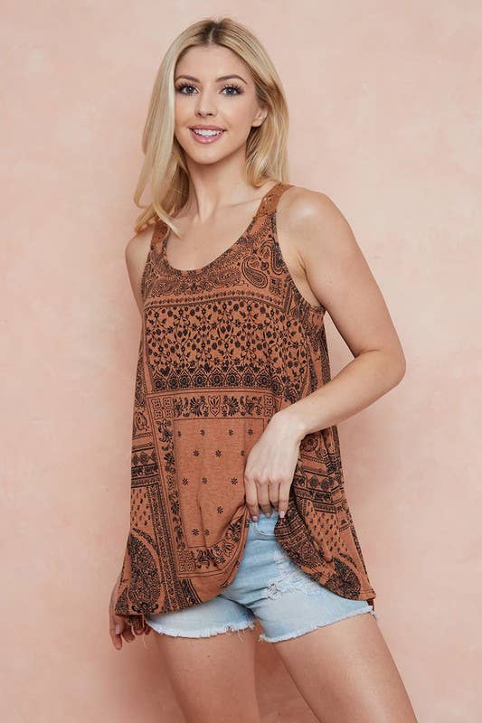 Paisley Tank Top