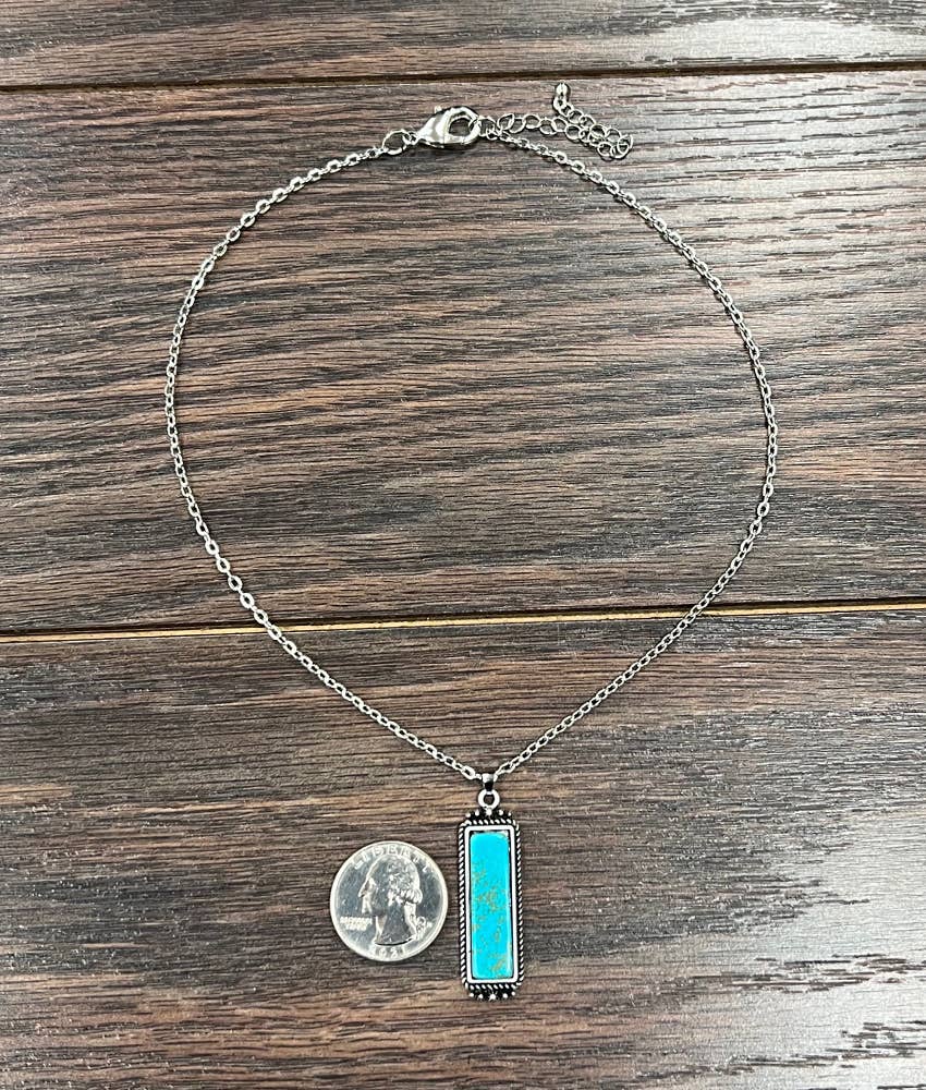 Bar Turquoise Necklace
