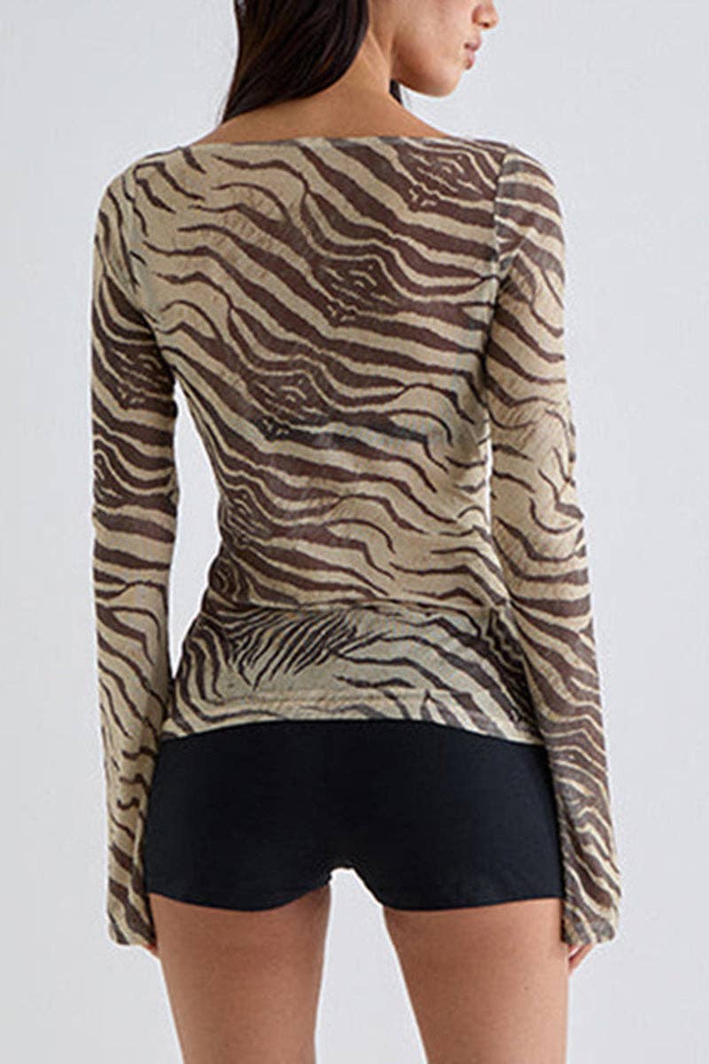 Zebra Print Top