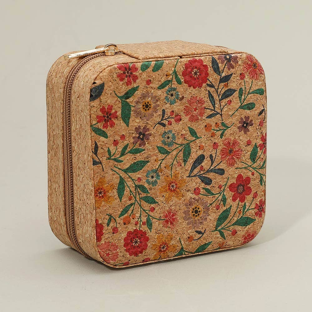 Floral Travel Jewelry Box