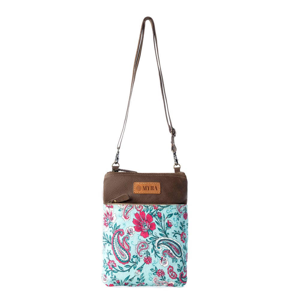 Turquoise Paisley Crossbody