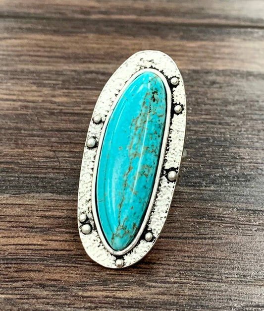 Irregular Turquoise Ring