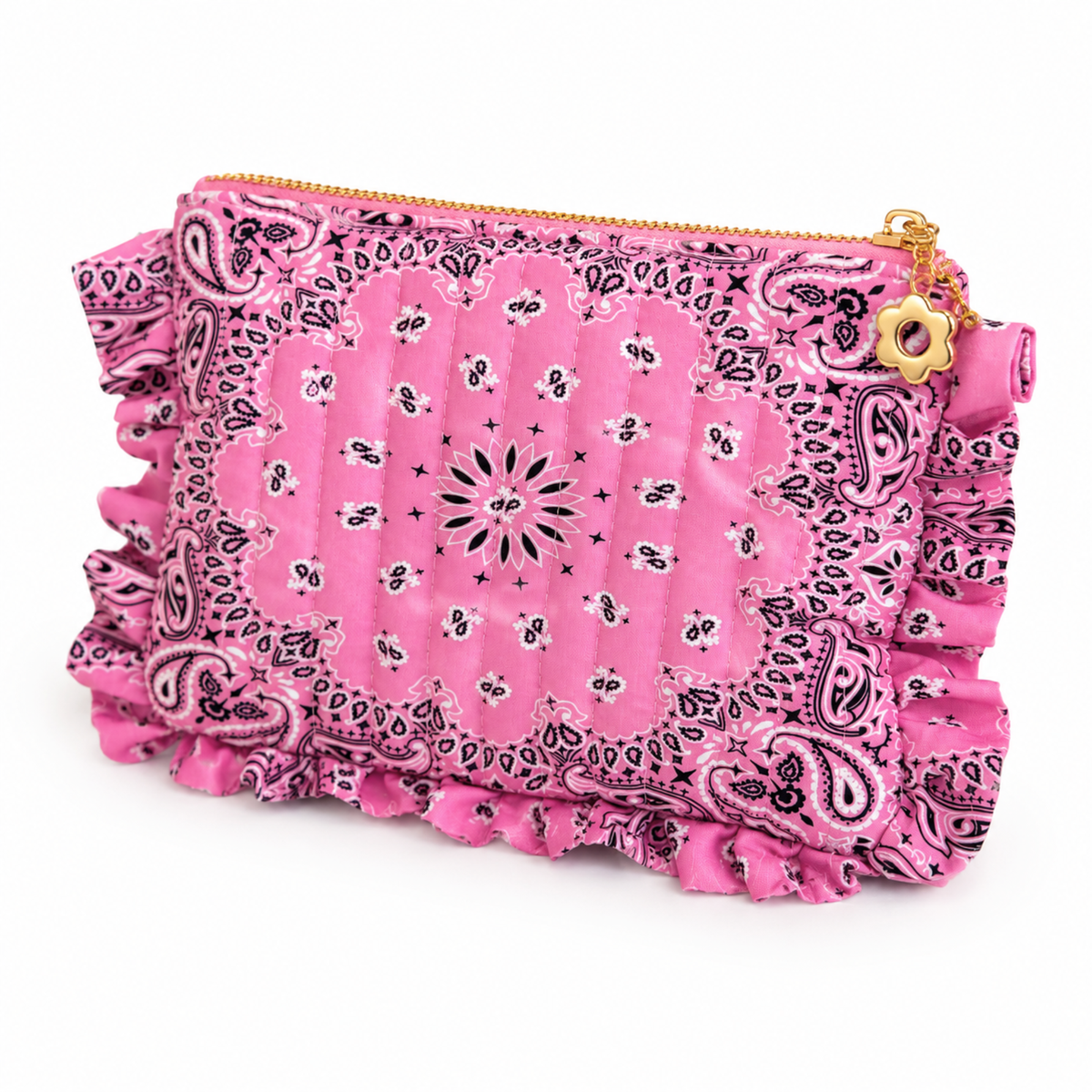 Bandana Ruffle Everything Pouch