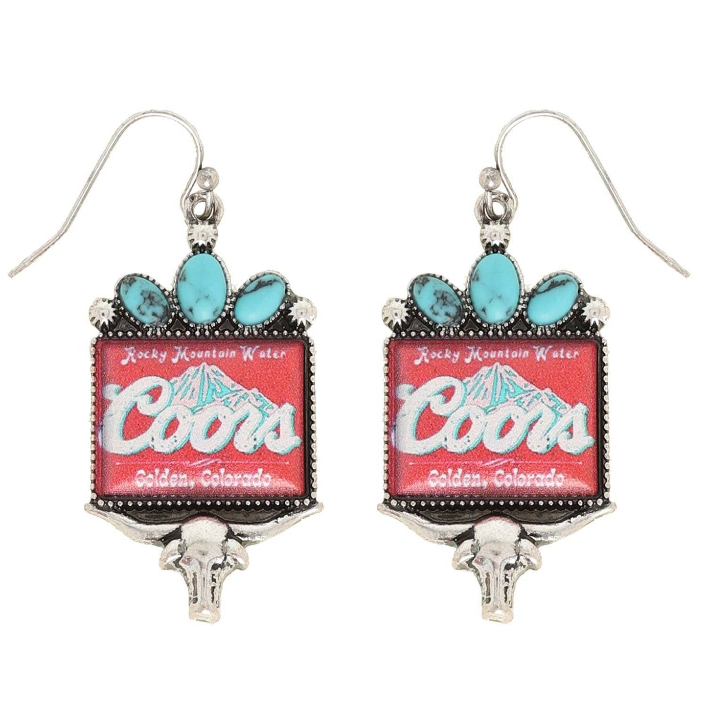 Western Longhorn Coors Earrings
