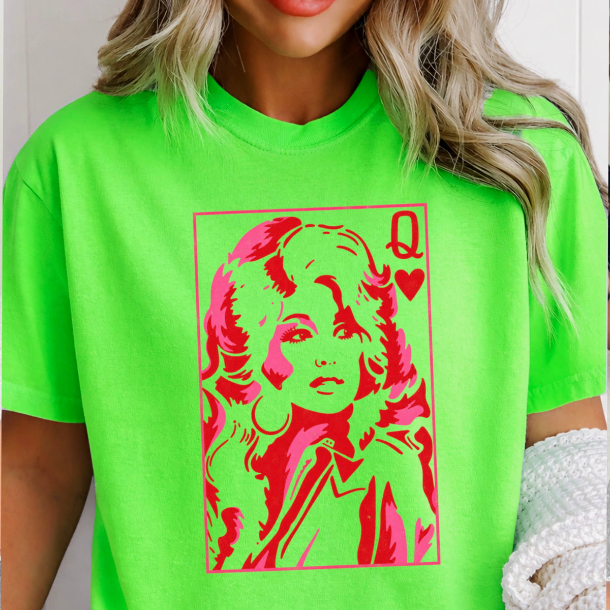 Doll Queen Of Hearts Women’s Graphic T-Shirt | Gildan : White / Extra Large