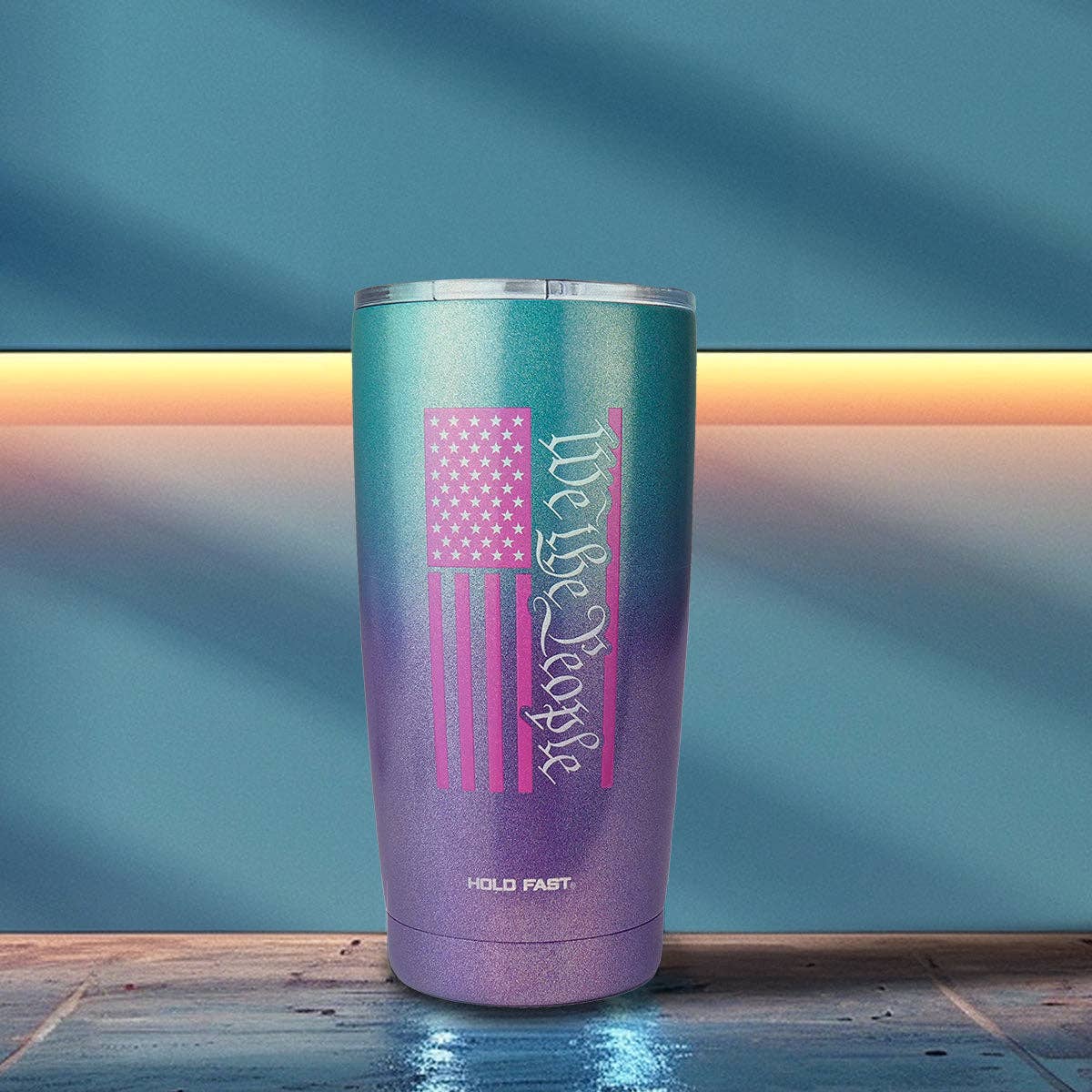 20 oz Stainless Steel Tumbler Ombre Blue/Purple / 20 oz