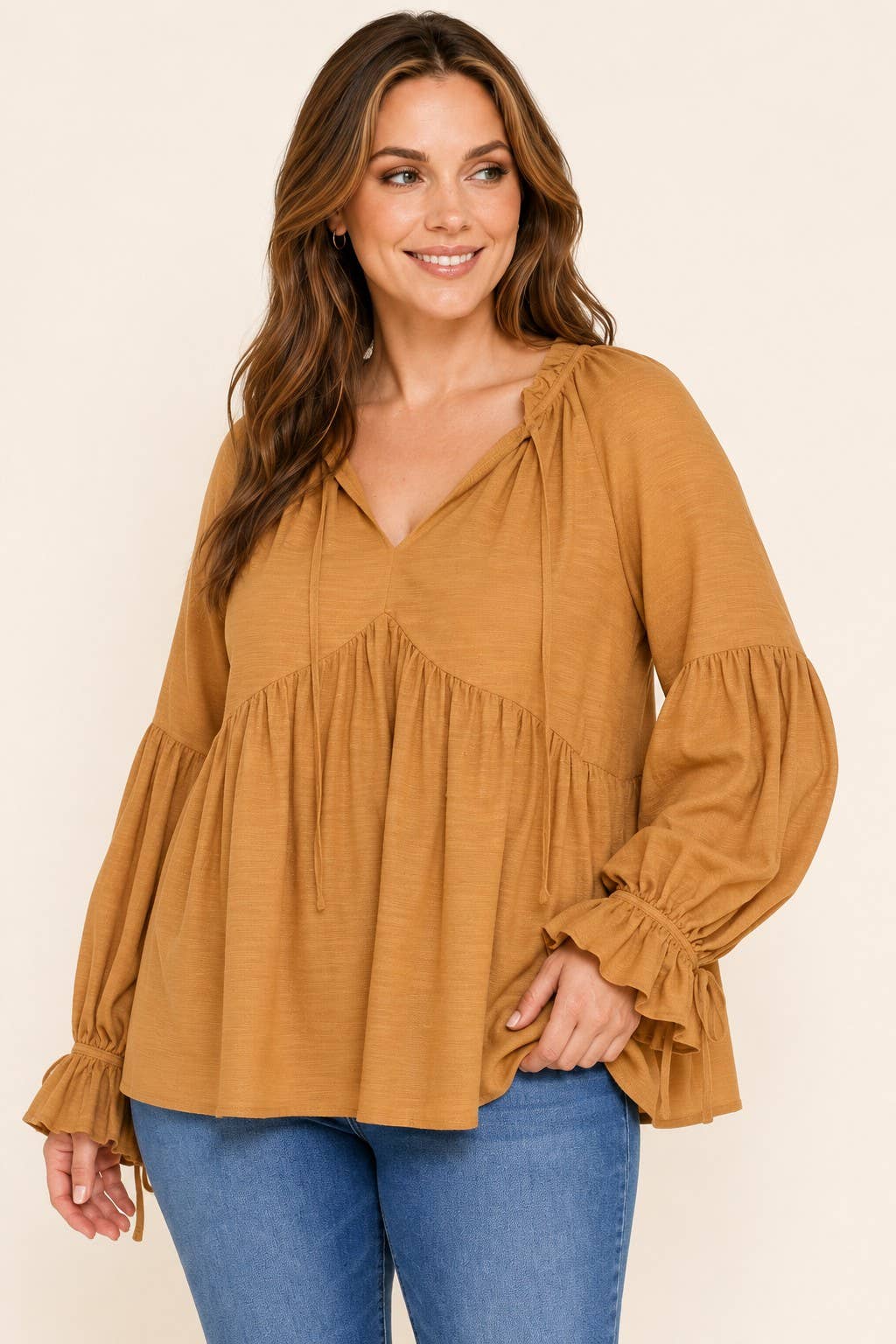 Curvy Babydoll Blouse