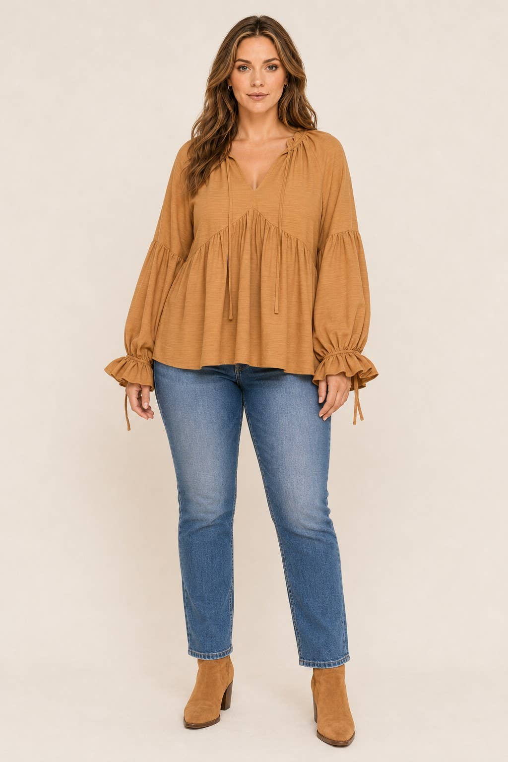 Curvy Babydoll Blouse
