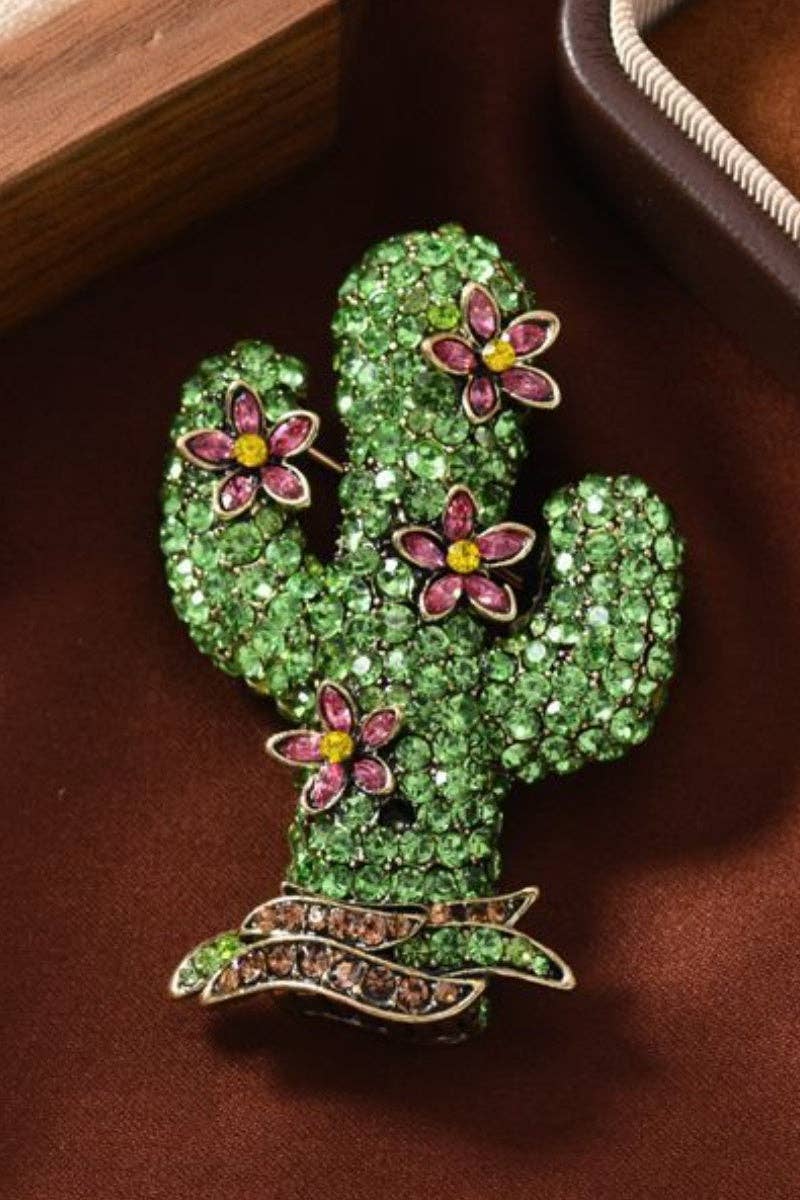 Cactus Flower Brooch