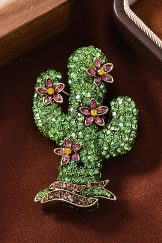 Cactus Flower Brooch