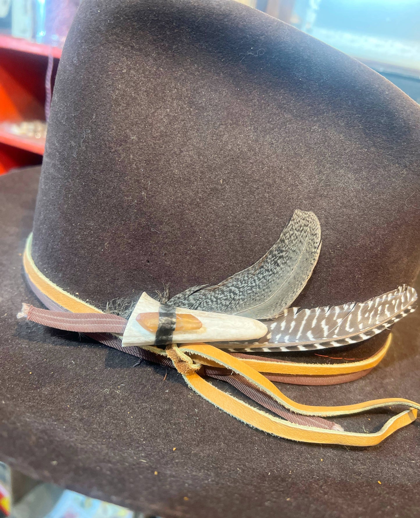 Wild Elk Antler Crystal Soldered Hat Pin