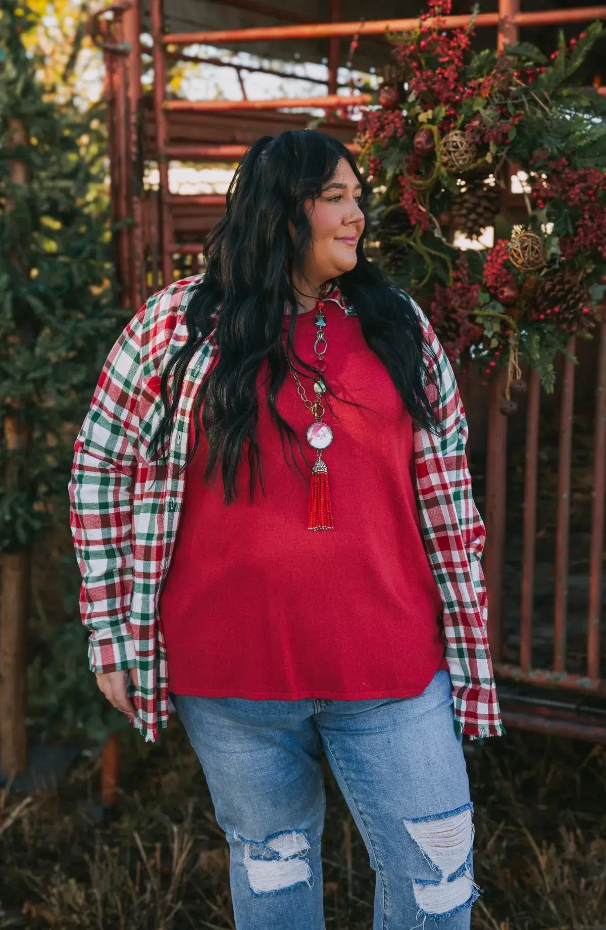 Santa Silk Back Flannel