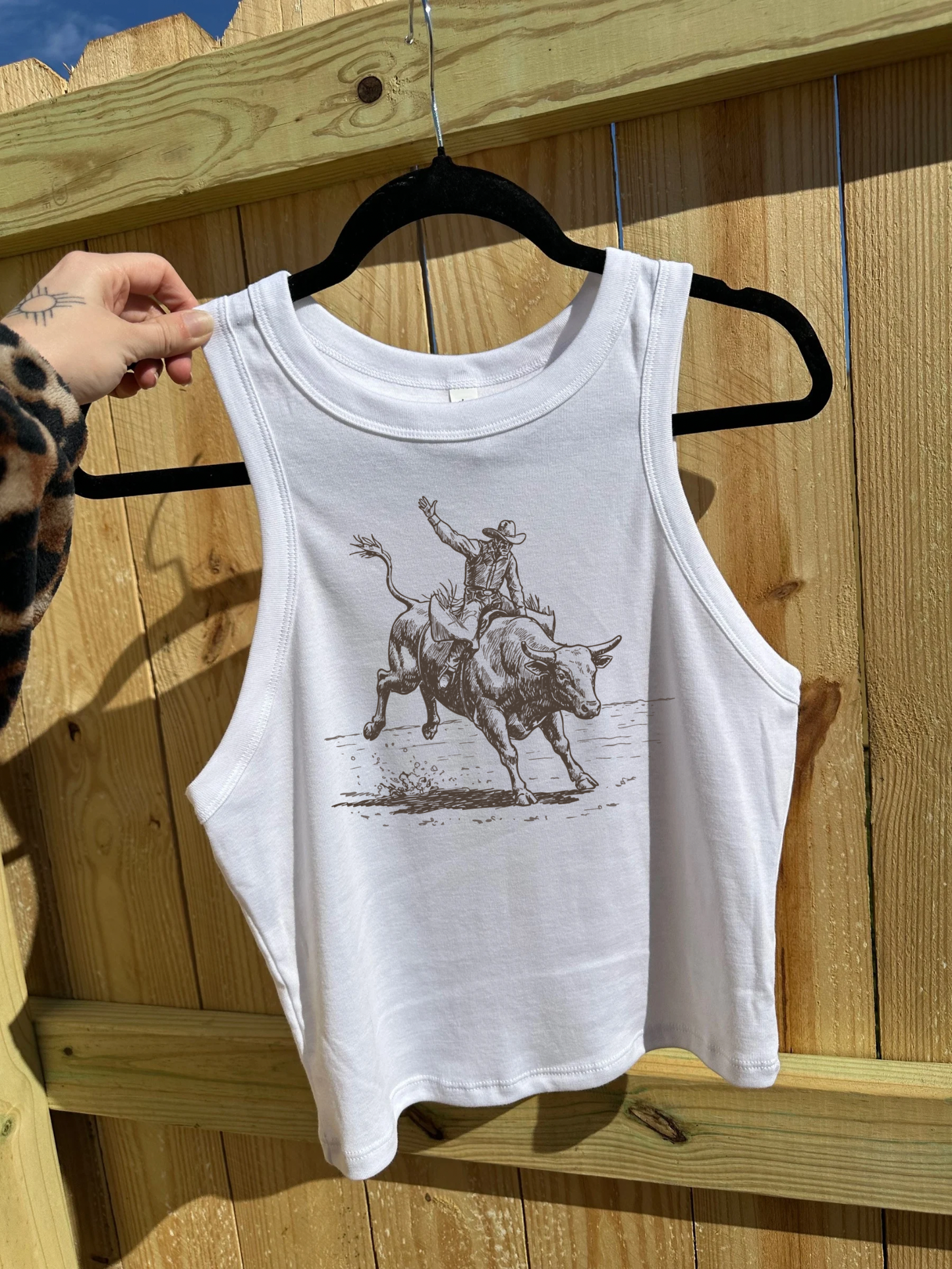 Vintage Cowboy Cropped Tank
