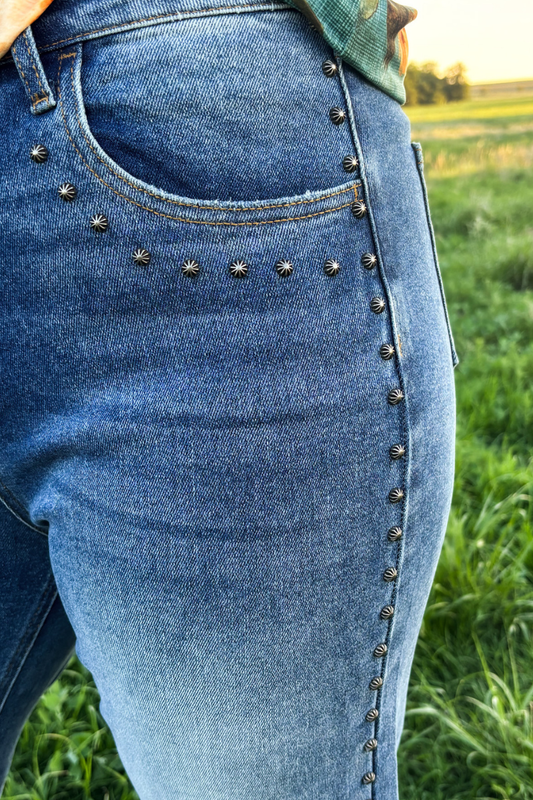Studded SK Denim