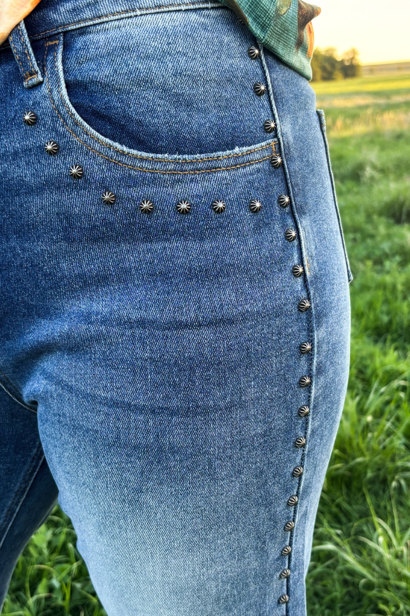 Studded SK Denim: 9/10