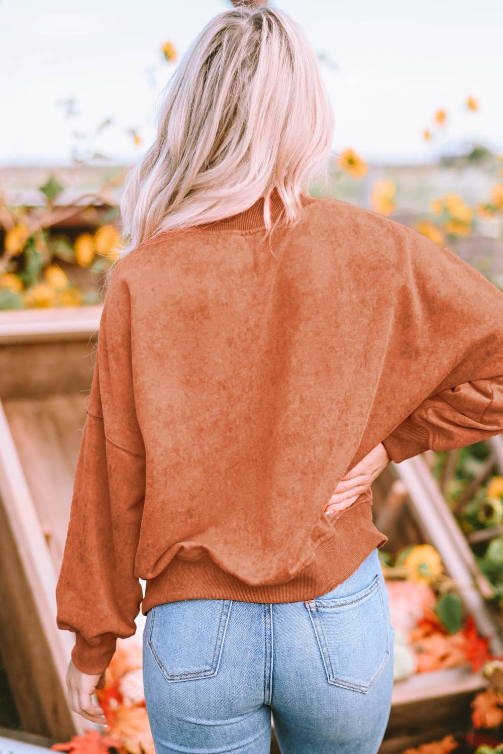 Drop Shoulder Crew Neck