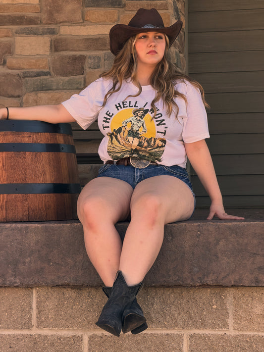 Western Cowgirl Vintage Styled Tee