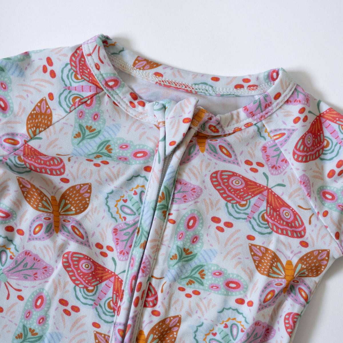 Lyocell Zip Sleeper: Midnight Butterfly Garden