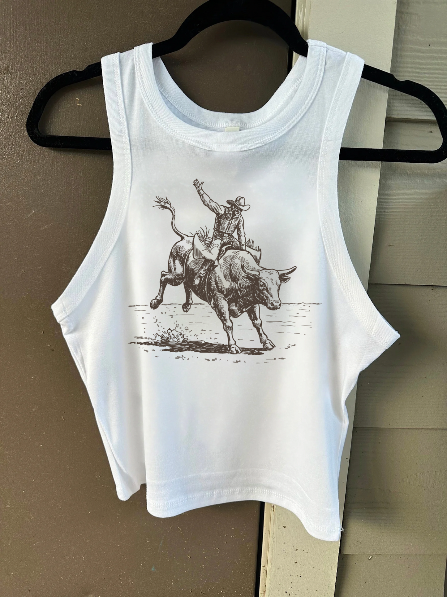 Vintage Cowboy Cropped Tank