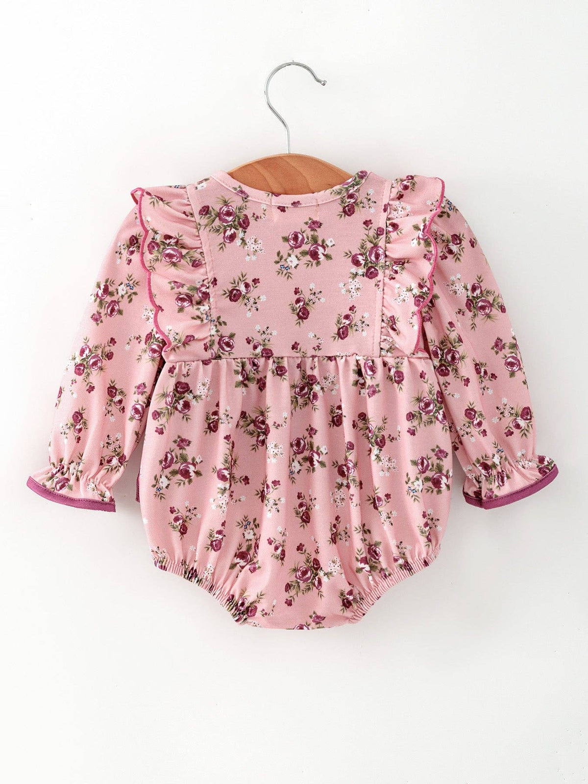 Floral Bow & Ruffle Romper