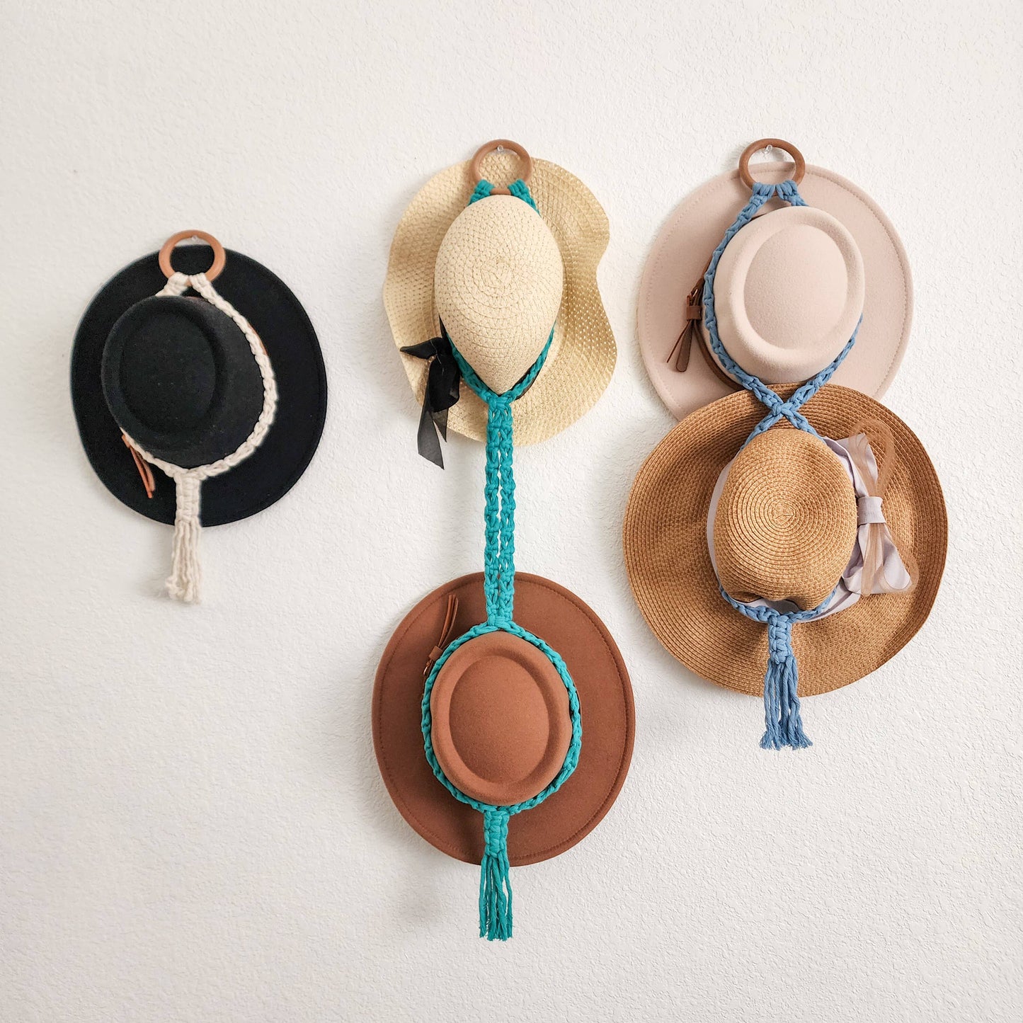Macrame Triple Hat Hanger