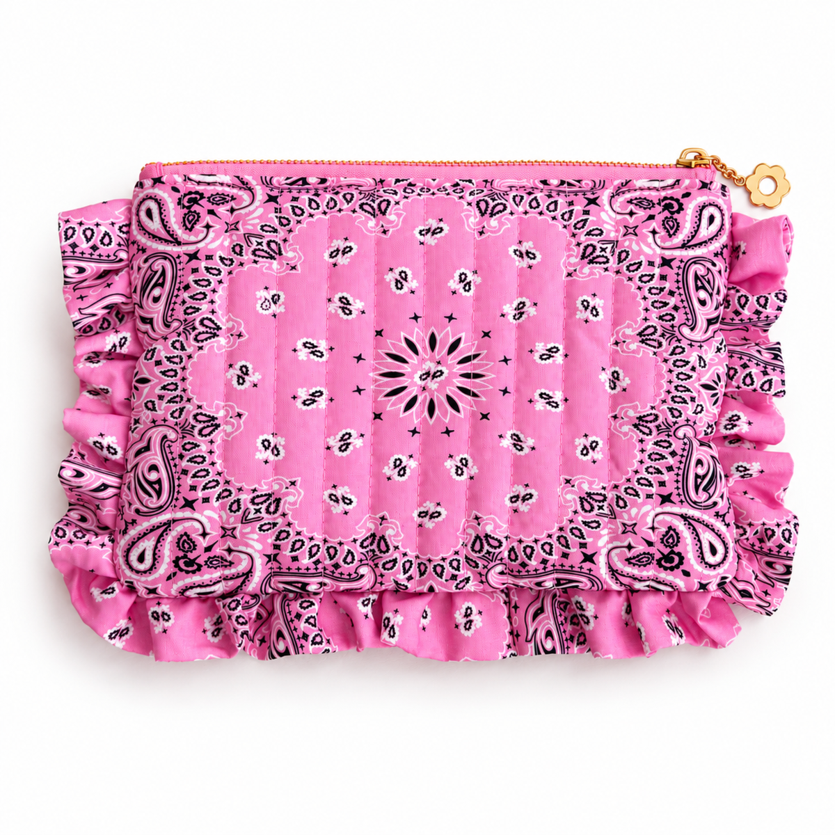 Bandana Ruffle Everything Pouch