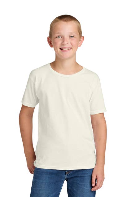 Jerzees Classics® Youth Cotton T-Shirt: Sweet Cream Heather / XS