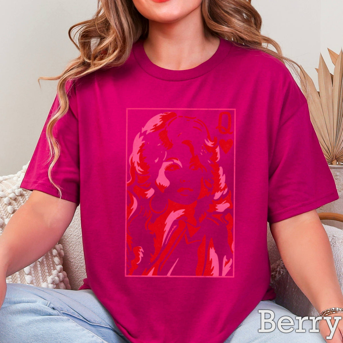 Doll Queen Of Hearts Women’s Graphic T-Shirt | Gildan : White / Medium
