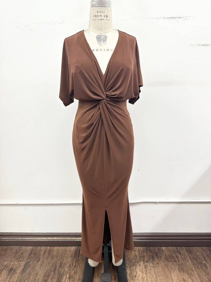Twist Front Maxi Dress