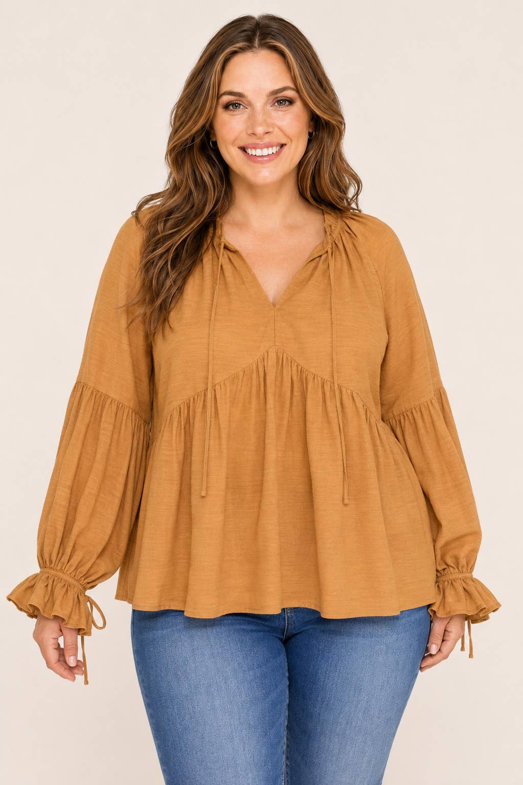 Curvy Babydoll Blouse