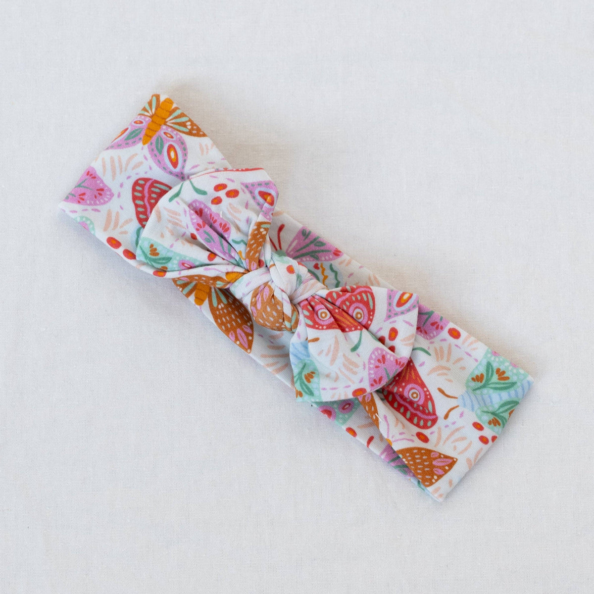 Bow Headband: Midnight Butterfly Garden
