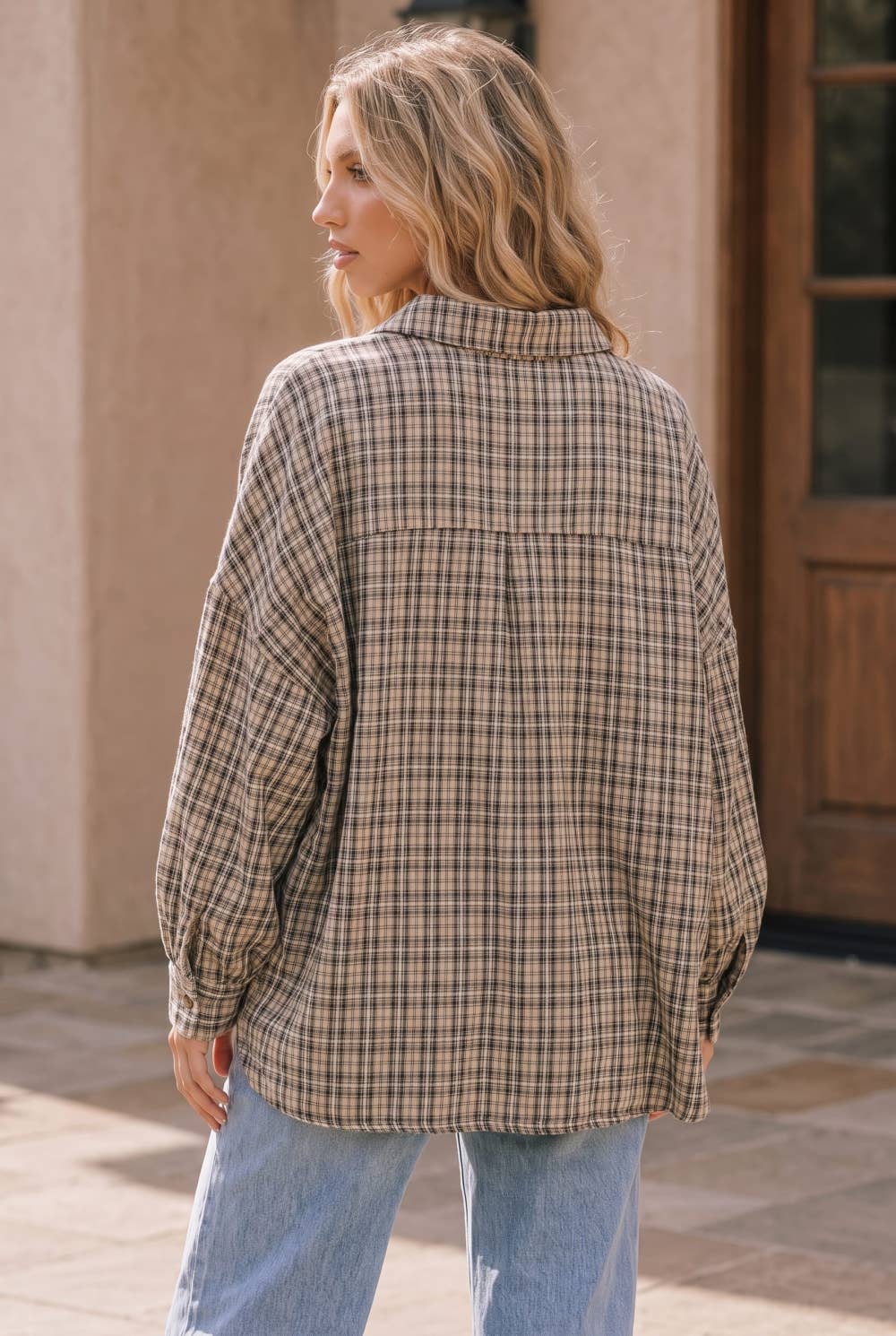 BUTTON DOWN PLAID SHIRT