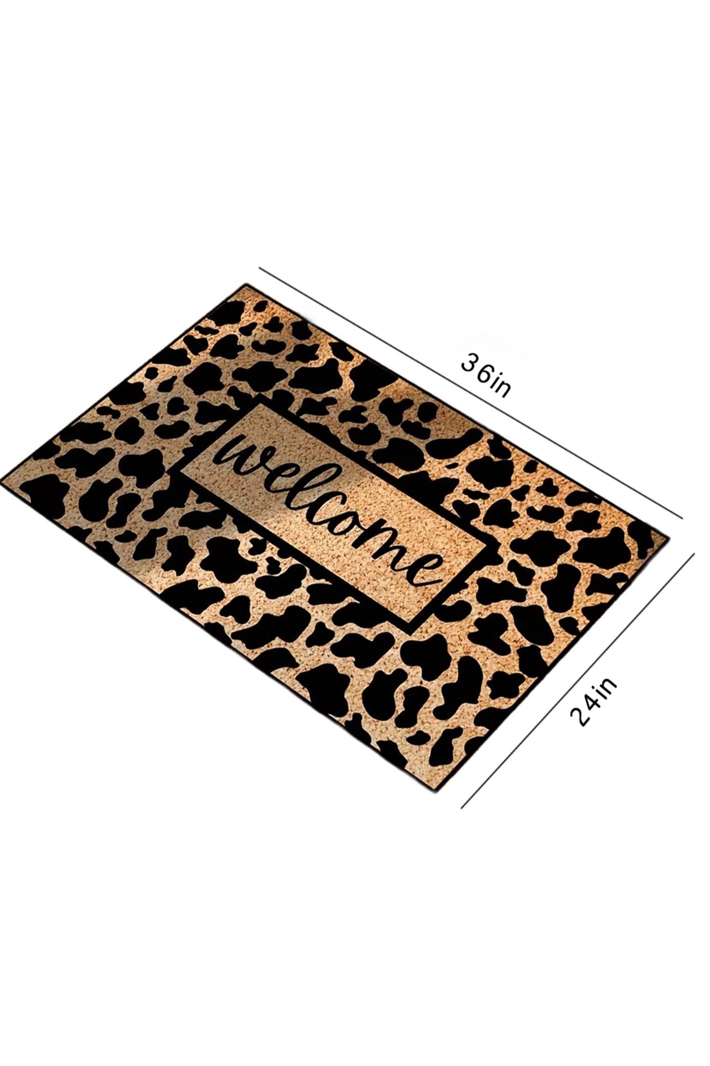 Western Stylish Animal Print Welcome Doormat