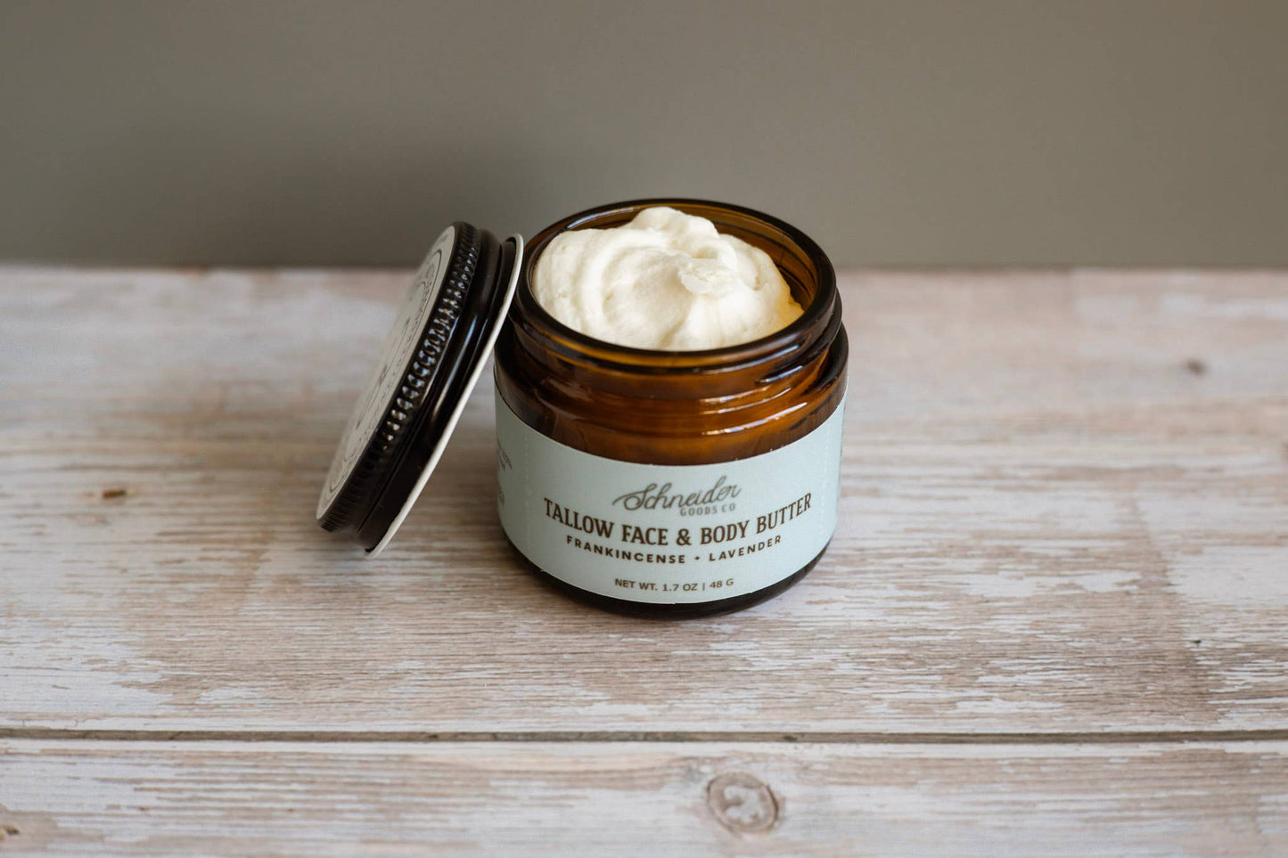 Frankincense + Lavender Tallow Butter | Whipped Tallow Balm: Small (2 oz volume)