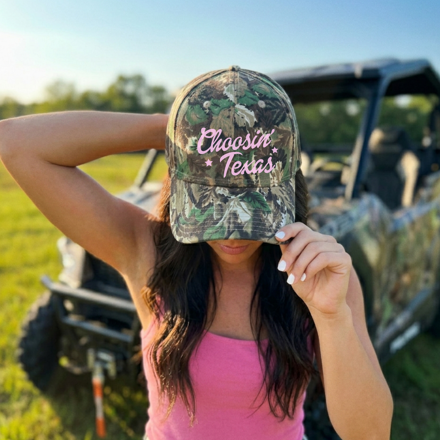 Choosin’ Texas Camo Trucker Hat