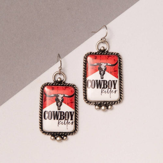 Western Cowboy Killer Earrings