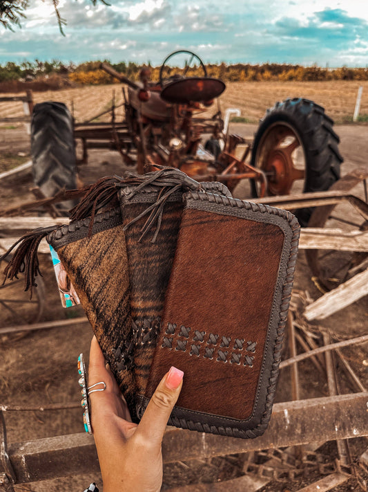 The Hazy Wesson (Brown Leather) Wallet a Haute Southern Hyde