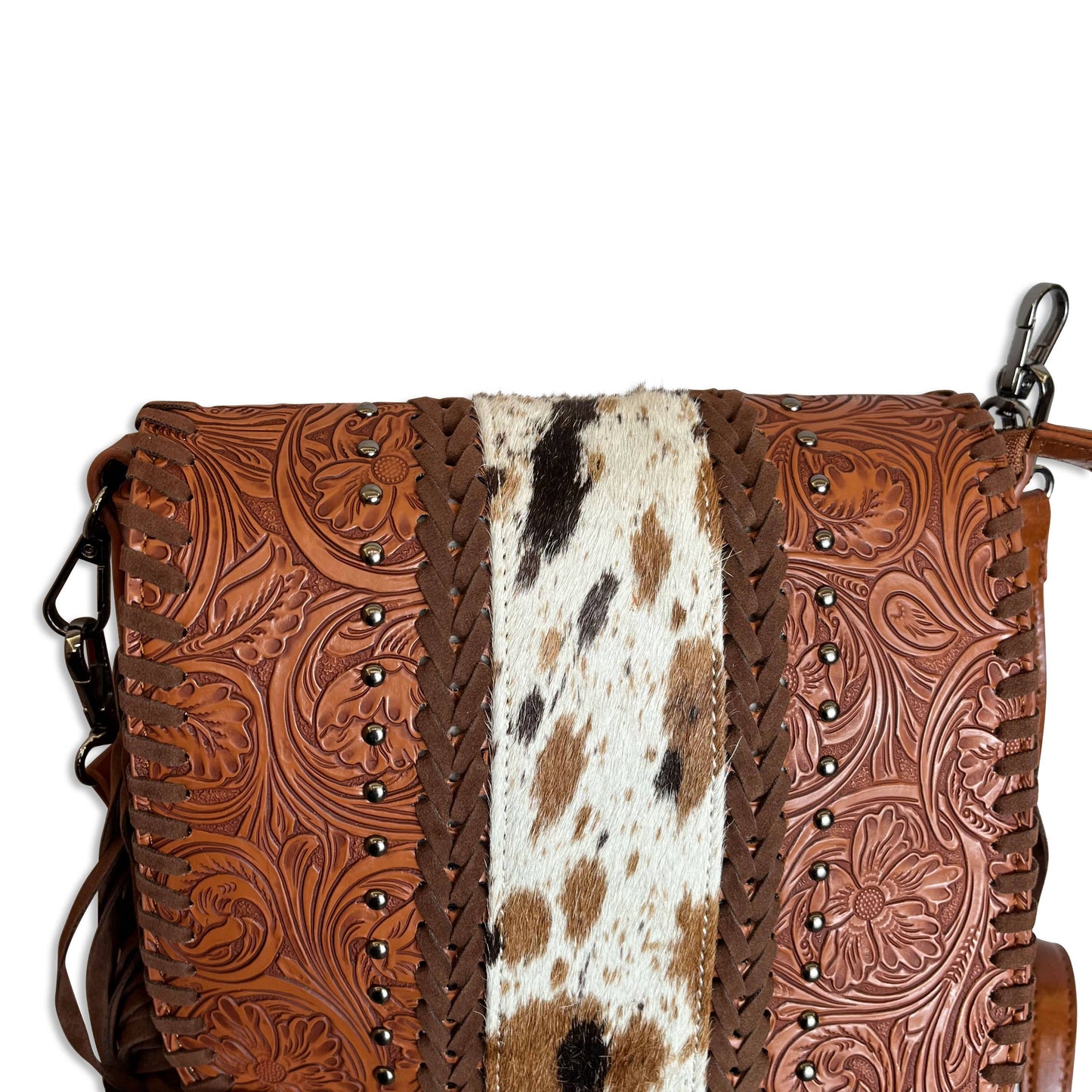 Cowhide Fringe Crossbody